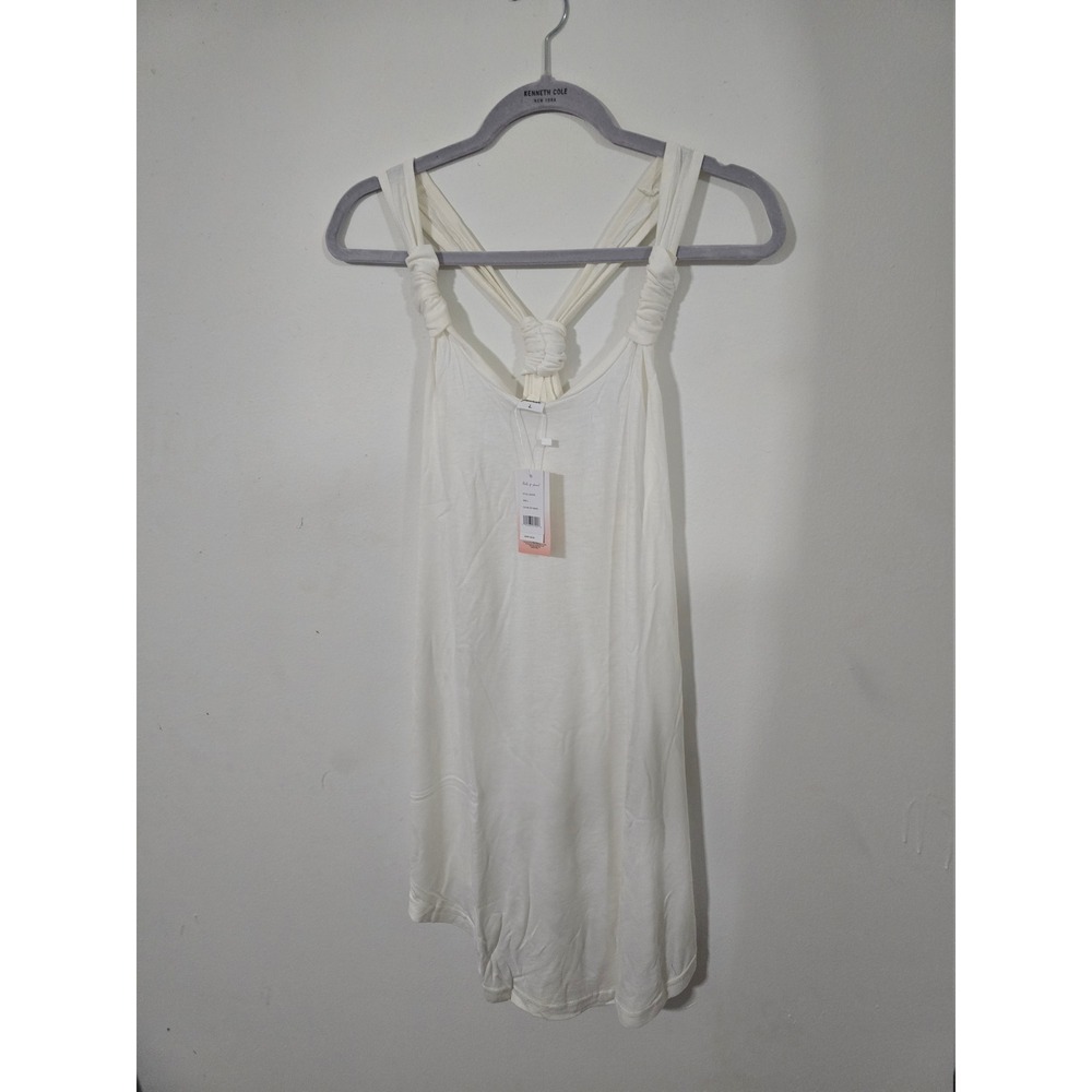 NWT! Kiwi + Punch Women's Off White Racerback Dress  Sz L